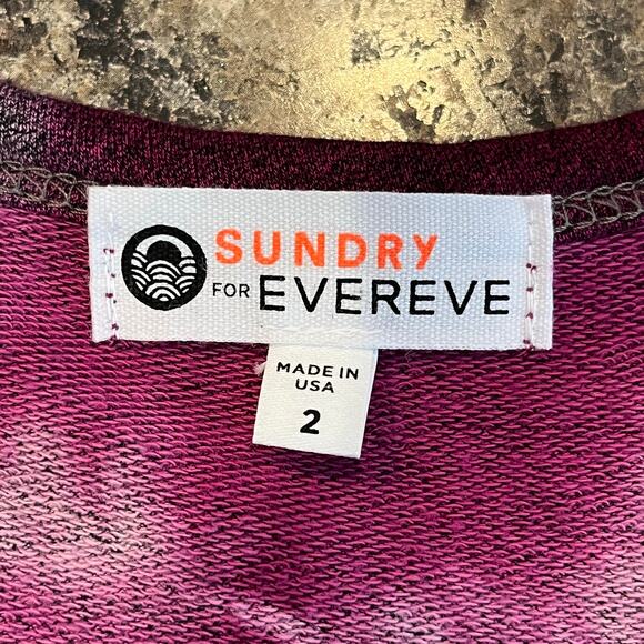 Sundry for Evereve The Weekender Tank Tie Dye Purple Sleeveless Dress Medium - Picture 6 of 10